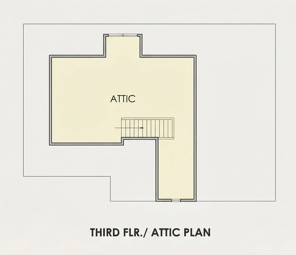 Trečias Aukštas 11 – Dviejų aukštų namo projektas 292 m²: 4 Miegamieji, 4 Vonios, Atvira virtuvė, Garažas — 77487R