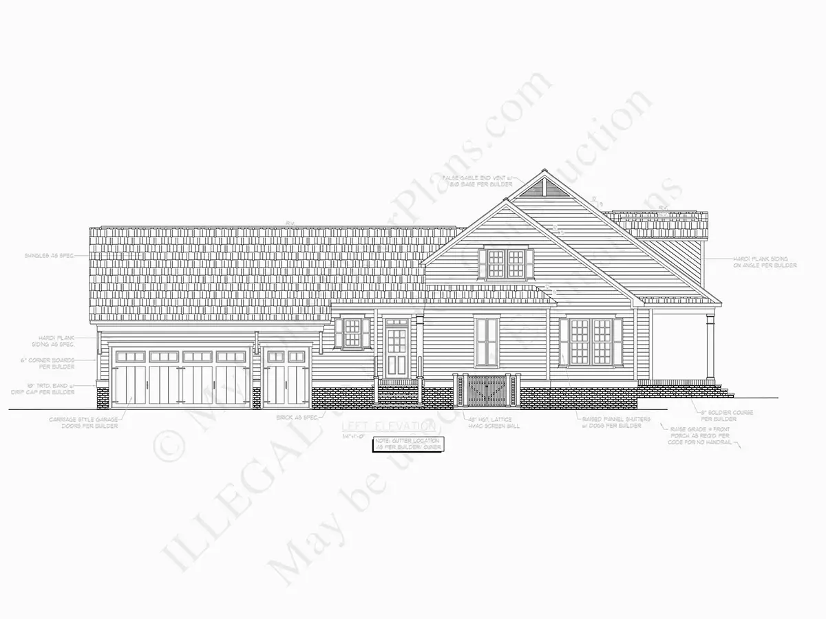 Fasadai 8 – Namo projektas su mansarda 299 m²: 4 Miegamieji, Darbo kambarys, 4 Vonios, Atvira virtuvė, Garažas — 28129R