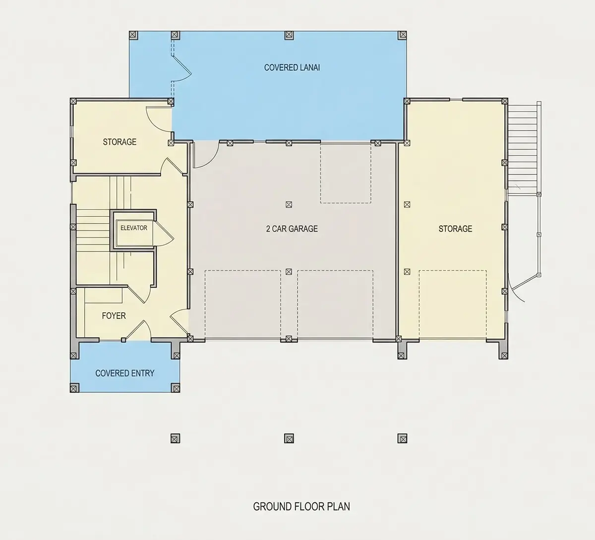 Rūsys 9 – Trijų aukštų namo projektas 322 m²: 5 Miegamieji, 4 Vonios, Atvira virtuvė, Garažas — 63179R