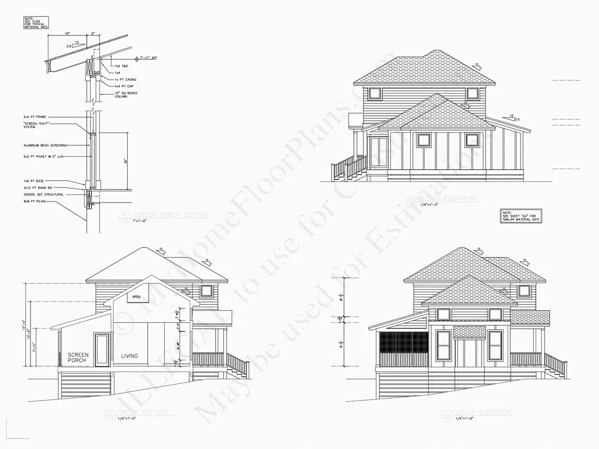Fasadai 20 – Dviejų aukštų namo projektas 158 m²: 4 Miegamieji, Darbo kambarys, 4 Vonios, Atvira virtuvė, Garažas — 78159R