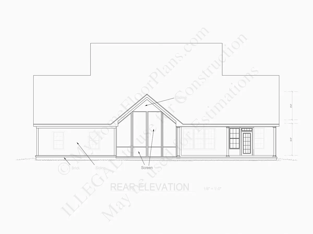 Fasadai 8 – Dviejų aukštų namo projektas 184 m²: 3 Miegamieji, Darbo kambarys, 4 Vonios, Atvira virtuvė, Garažas — 71974R