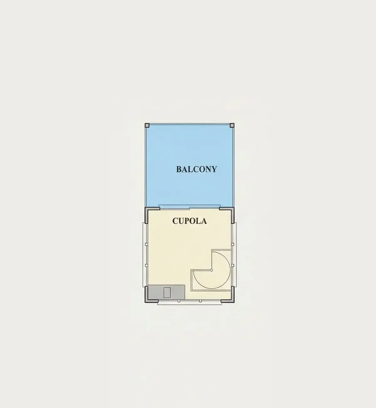 Trečias Aukštas 10 – Trijų aukštų namo projektas 253 m²: 4 Miegamieji, 4 Vonios, Atvira virtuvė, be Garažo — 32819R