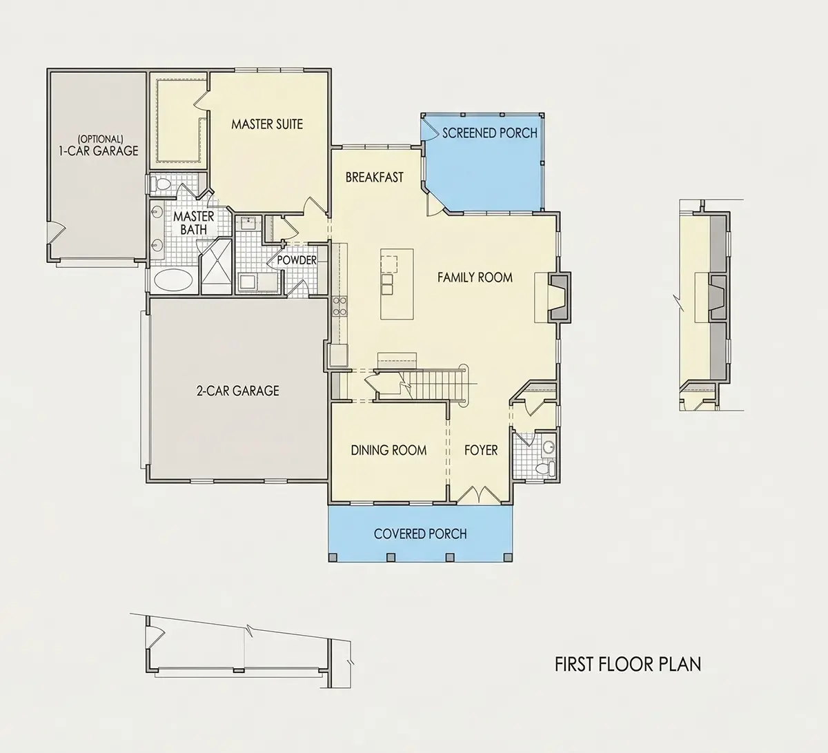 Pirmas Aukštas 19 – Namo projektas su mansarda 267 m², 4 Miegamieji — 27410R