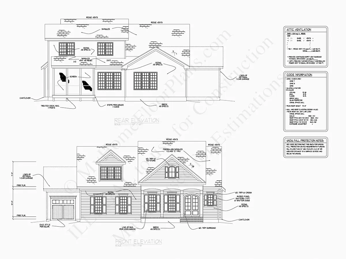 Fasadai 17 – Namo projektas su mansarda 267 m², 4 Miegamieji — 27410R