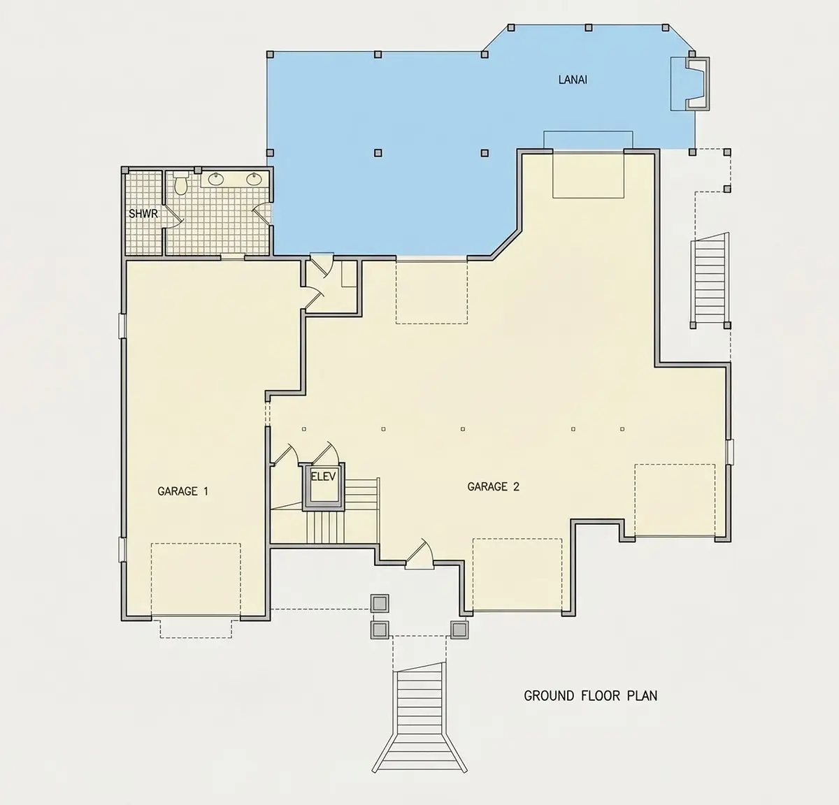 Rūsys 8 – Trijų aukštų namo projektas 392 m², 4 Miegamieji — 81508R