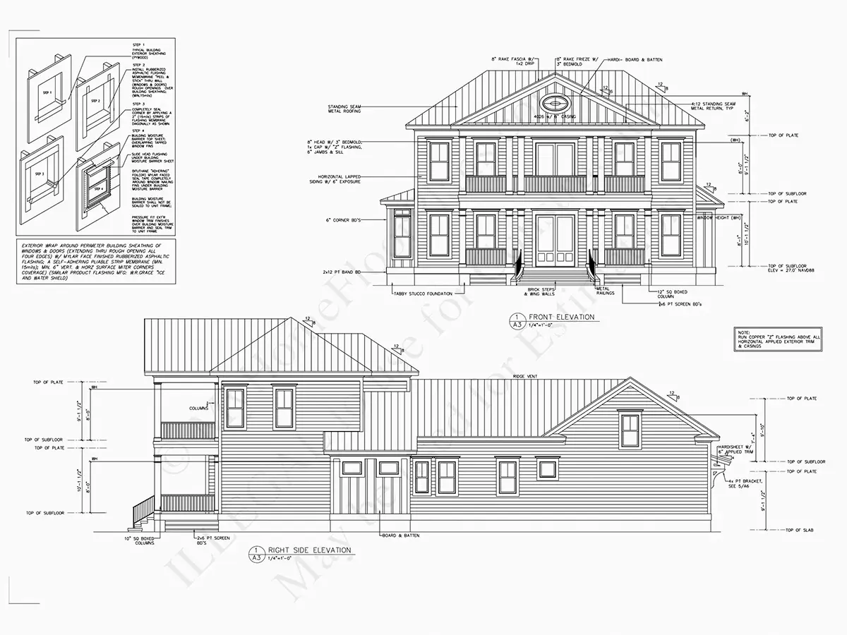 Fasadai 9 – Dviejų aukštų namo projektas 396 m², 3 Miegamieji — 68310R