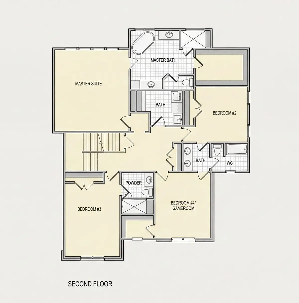Antras Aukštas 22 – Dviejų aukštų namo projektas 409 m², 5 Miegamieji — 30387R