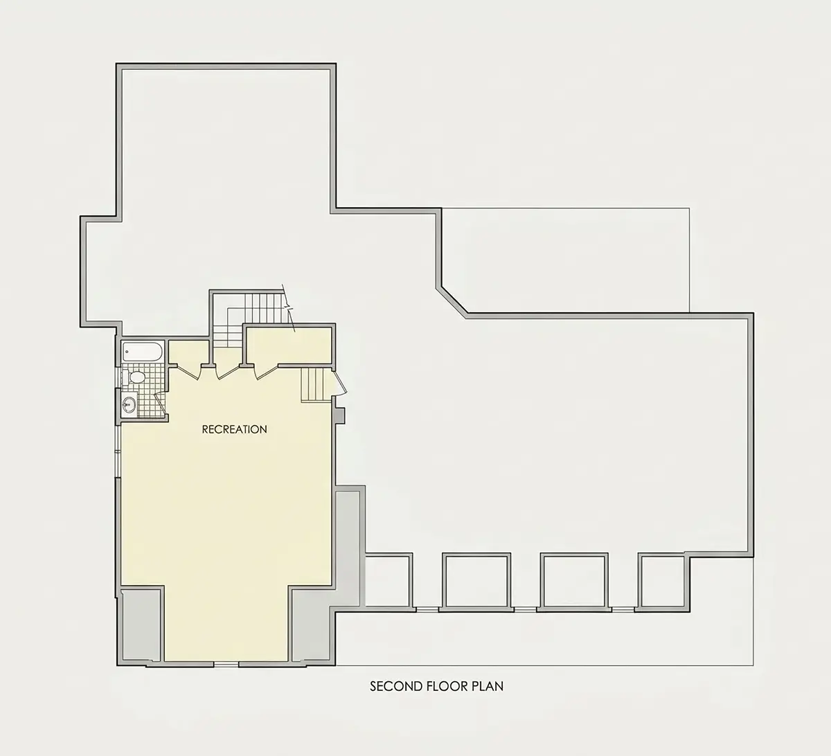 Antras Aukštas 12 – Namo projektas su mansarda 283 m², 2 Miegamieji — 79515R