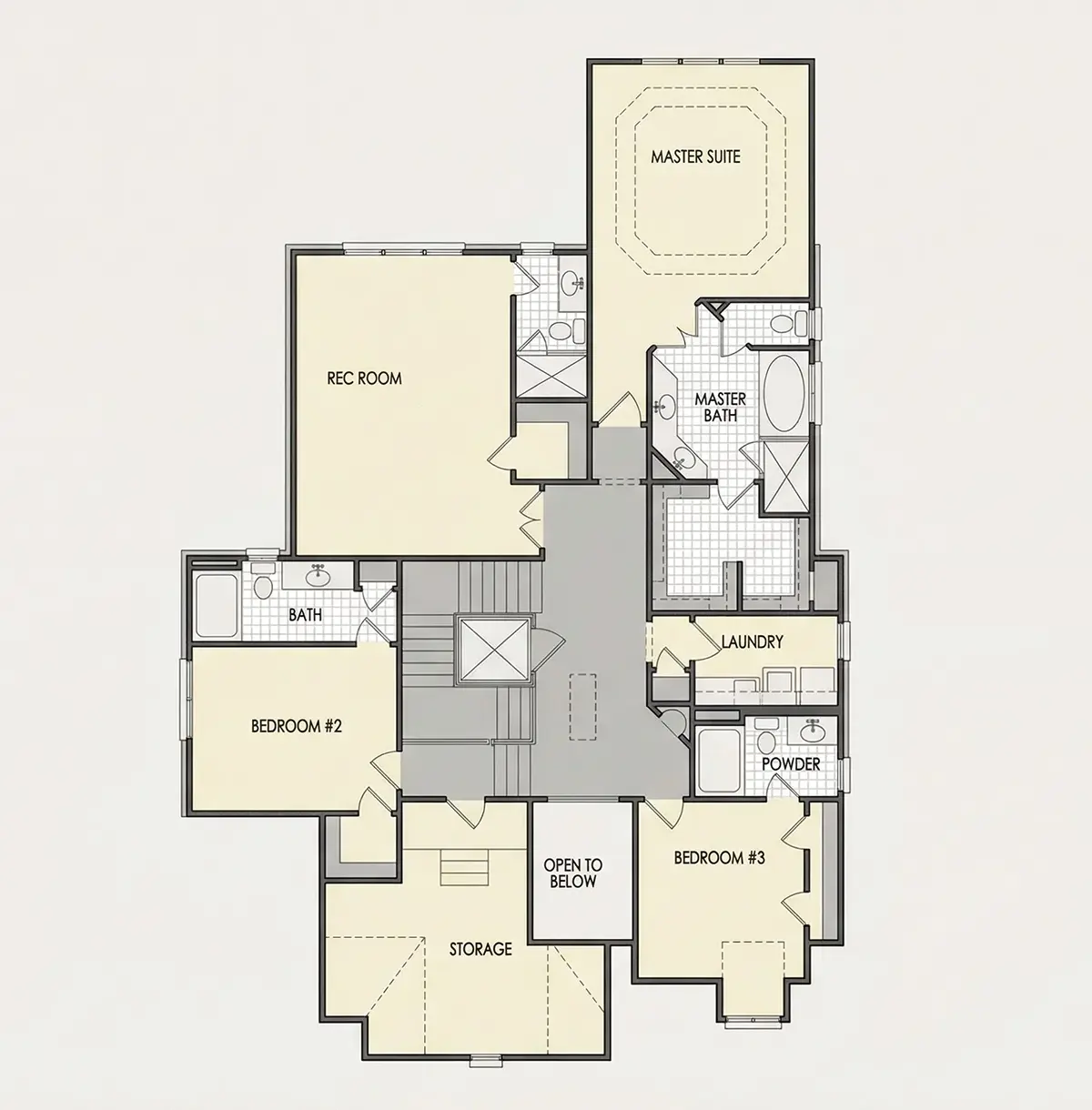 Antras Aukštas 20 – Dviejų aukštų namo projektas 530 m², 5 Miegamieji — 26217R