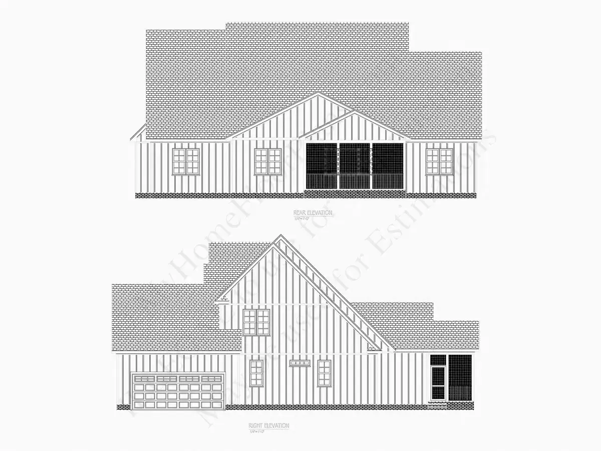 Fasadai 7 – Dviejų aukštų namo projektas 348 m², 4 Miegamieji — 82521R