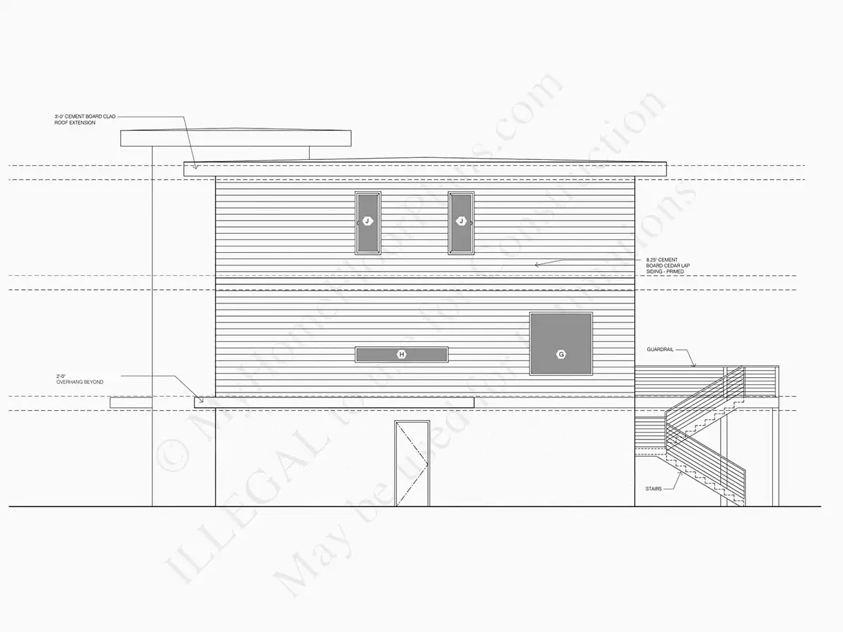 Fasadai 23 – Trijų aukštų namo projektas 351 m², 5 Miegamieji — 70598R
