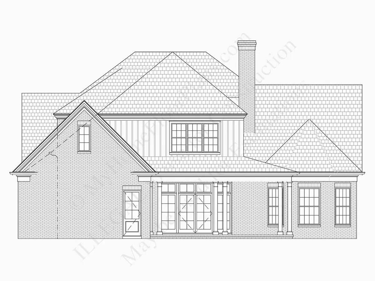 Fasadai 10 – Dviejų aukštų namo projektas 424 m², 4 Miegamieji — 67106R