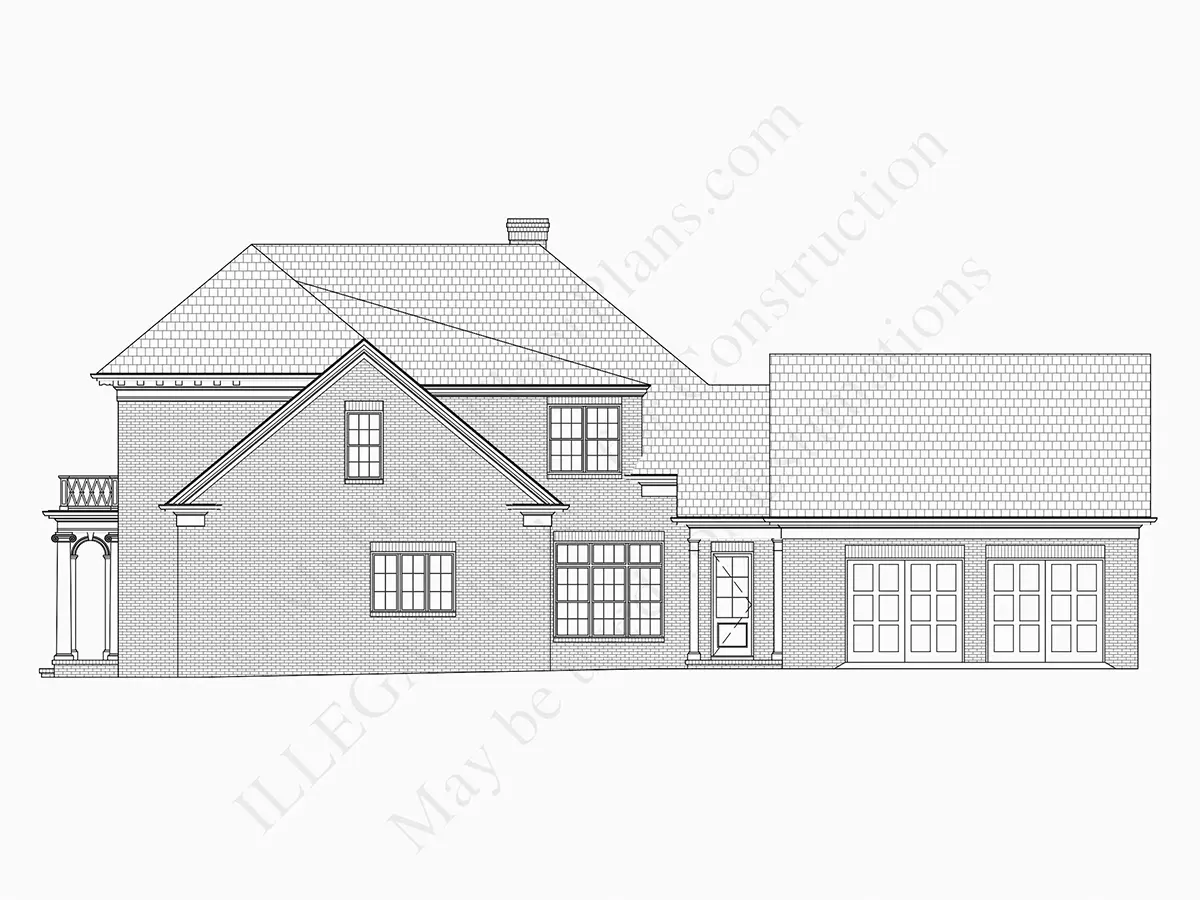 Fasadai 11 – Dviejų aukštų namo projektas 424 m², 4 Miegamieji — 67106R