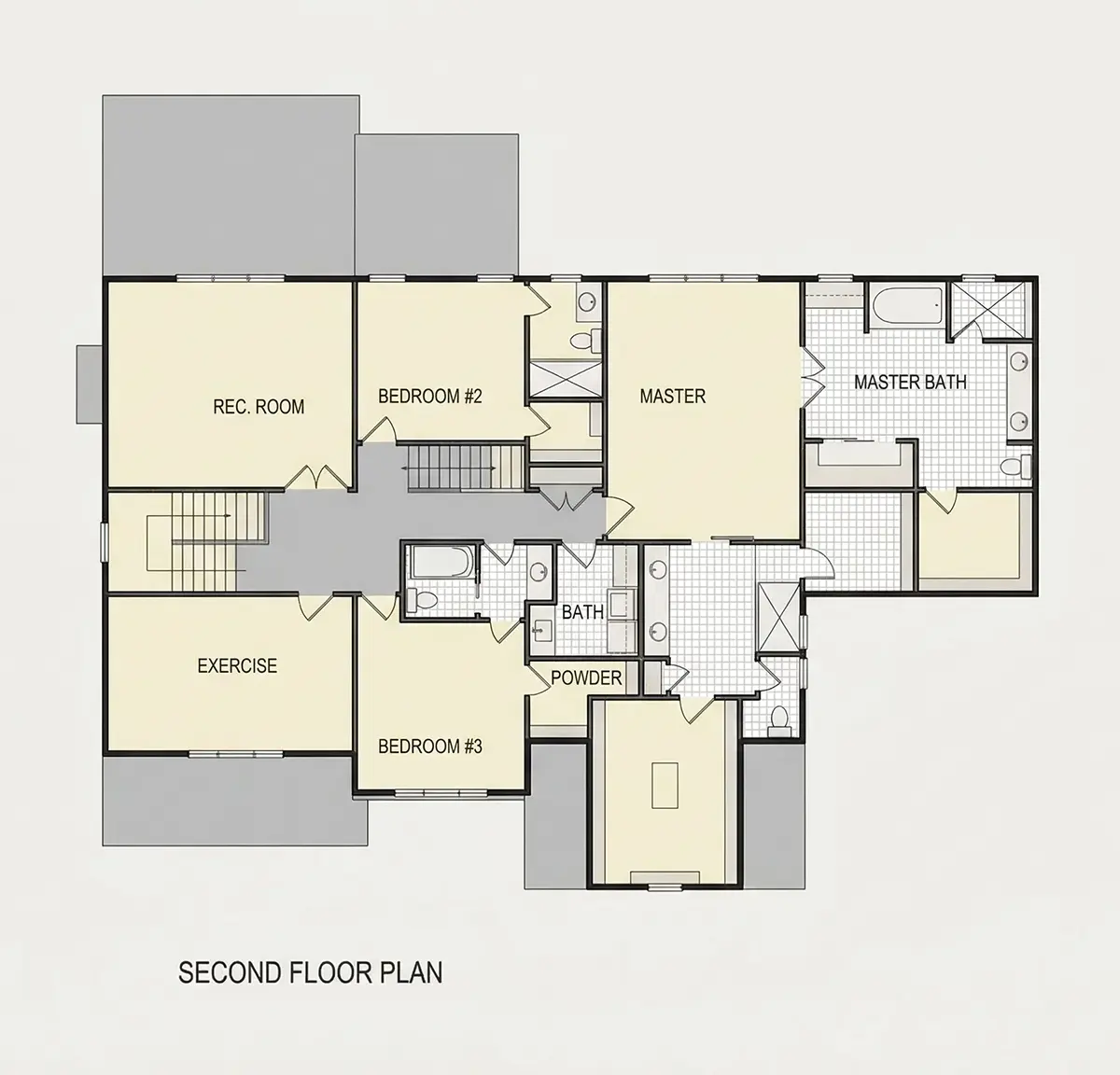 Antras Aukštas 23 – Dviejų aukštų namo projektas 372 m², 4 Miegamieji — 76809R