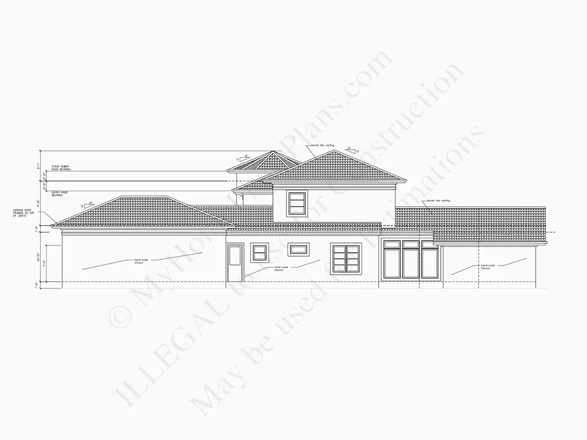Fasadai 11 – Dviejų aukštų namo projektas 448 m², 5 Miegamieji — 64737R