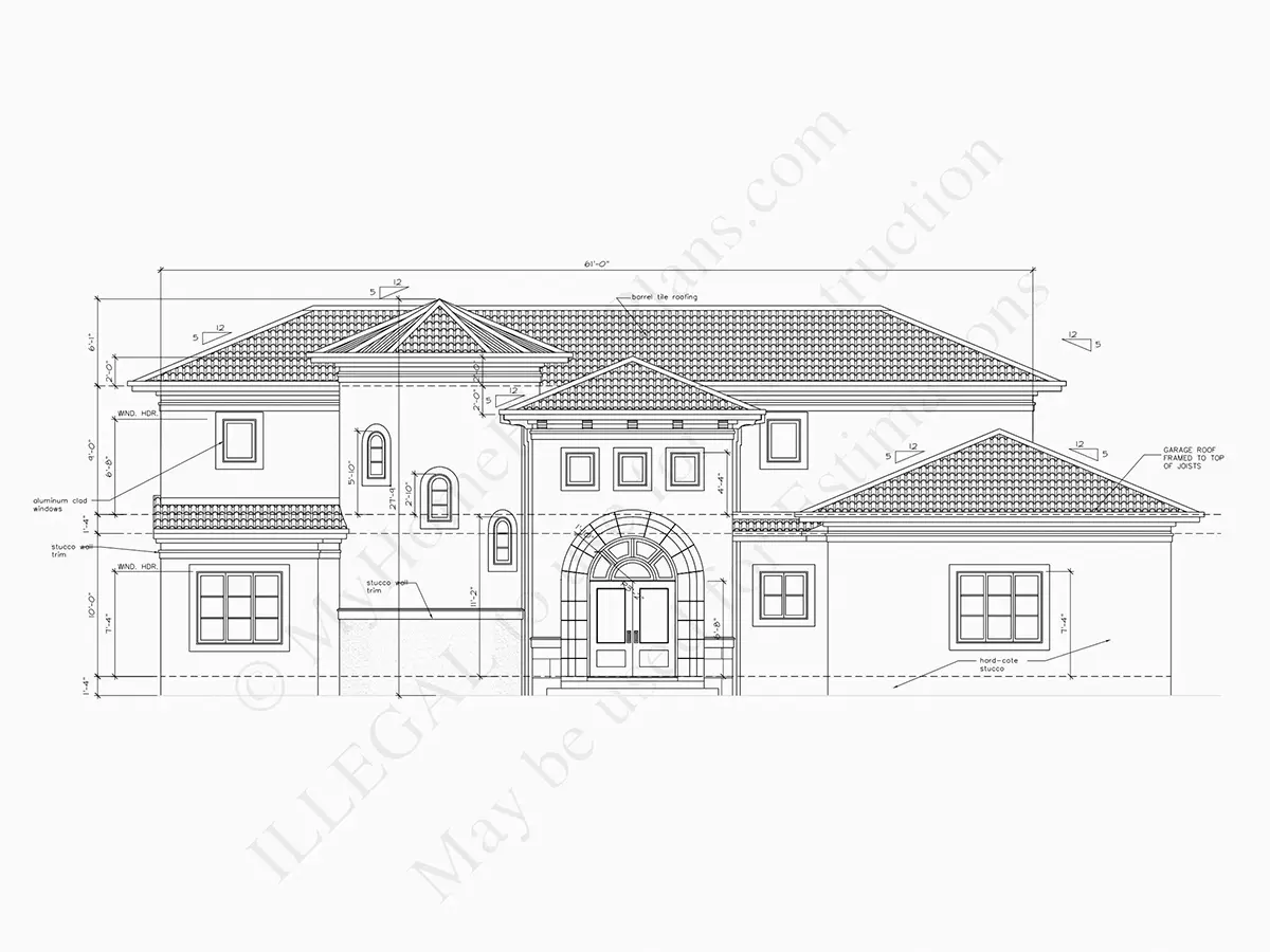Fasadai 10 – Dviejų aukštų namo projektas 448 m², 5 Miegamieji — 64737R