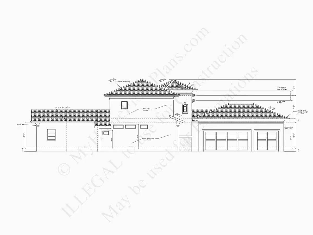 Fasadai 9 – Dviejų aukštų namo projektas 448 m², 5 Miegamieji — 64737R