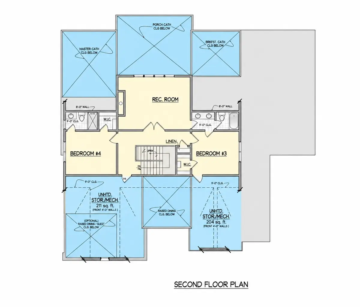 Antras Aukštas 14 – Dviejų aukštų namo projektas 343 m², 4 Miegamieji — 63741R