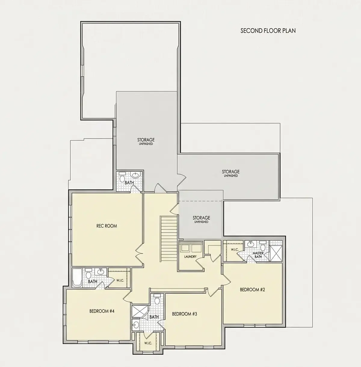 Antras Aukštas 26 – Dviejų aukštų namo projektas 433 m², 4 Miegamieji — 51188R