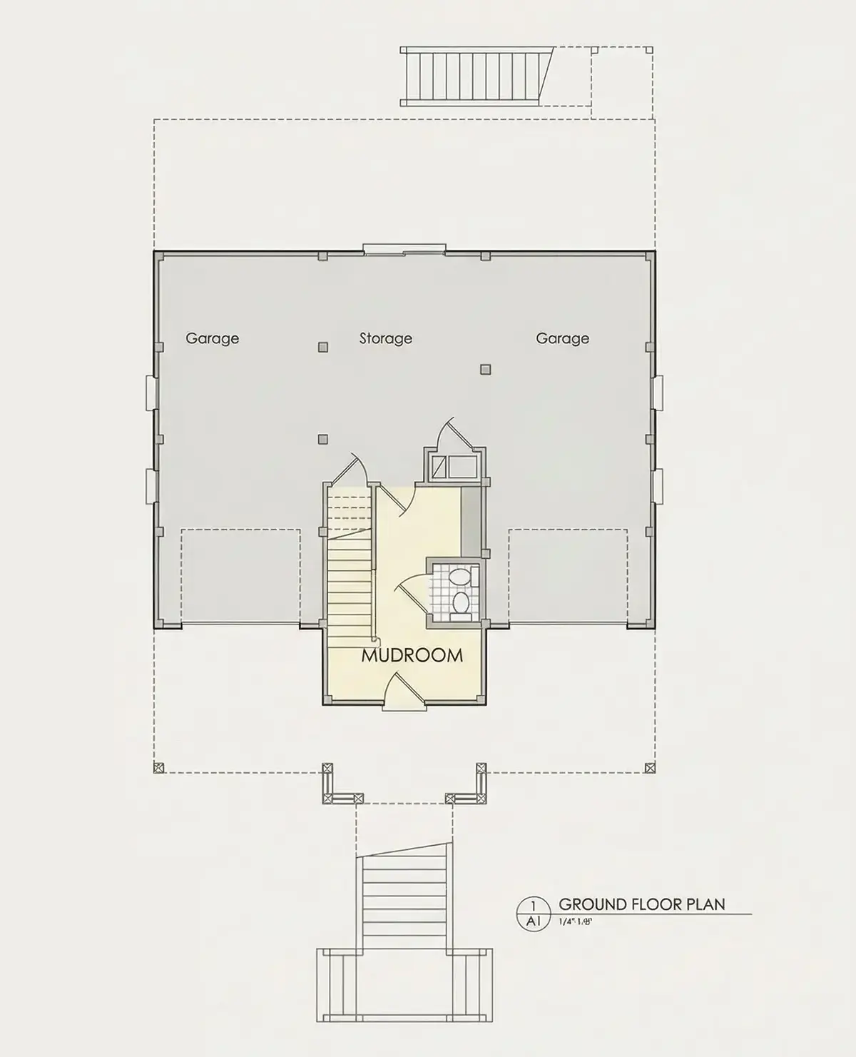 Rūsys 7 – Trijų aukštų namo projektas 249 m², 4 Miegamieji — 53827R