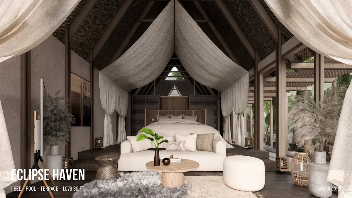 Vieno aukšto namo projektas 42 m²: 1 Miegamieji, 1 Vonios, Atvira virtuvė, be Garažo