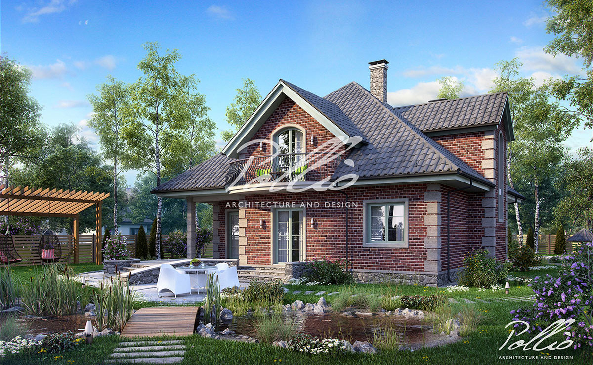 Namo projektas su mansarda 212 m²: 3 Miegamieji, Darbo kambarys, 3 Vonios, Atvira virtuvė, be Garažo