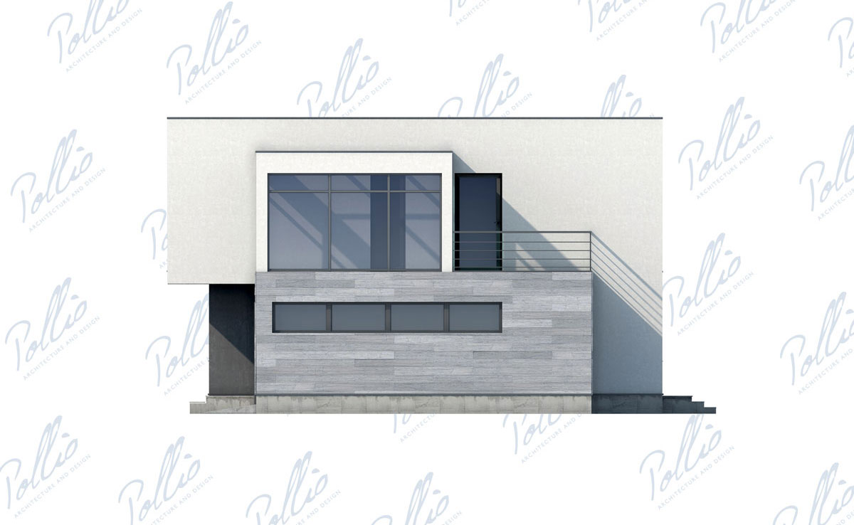 Dviejų aukštų namo projektas 263 m²: 3 Miegamieji, Darbo kambarys, 3 Vonios, Atvira virtuvė, Garažas