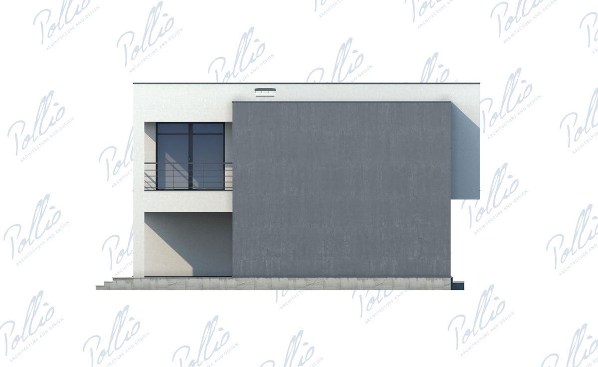 Dviejų aukštų namo projektas 263 m²: 3 Miegamieji, Darbo kambarys, 3 Vonios, Atvira virtuvė, Garažas
