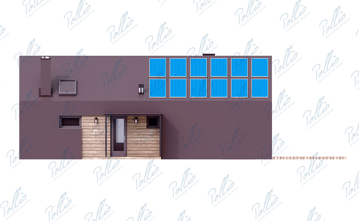 Namo projektas su mansarda 132 m²: 3 Miegamieji, 2 Vonios, Atvira virtuvė, be Garažo