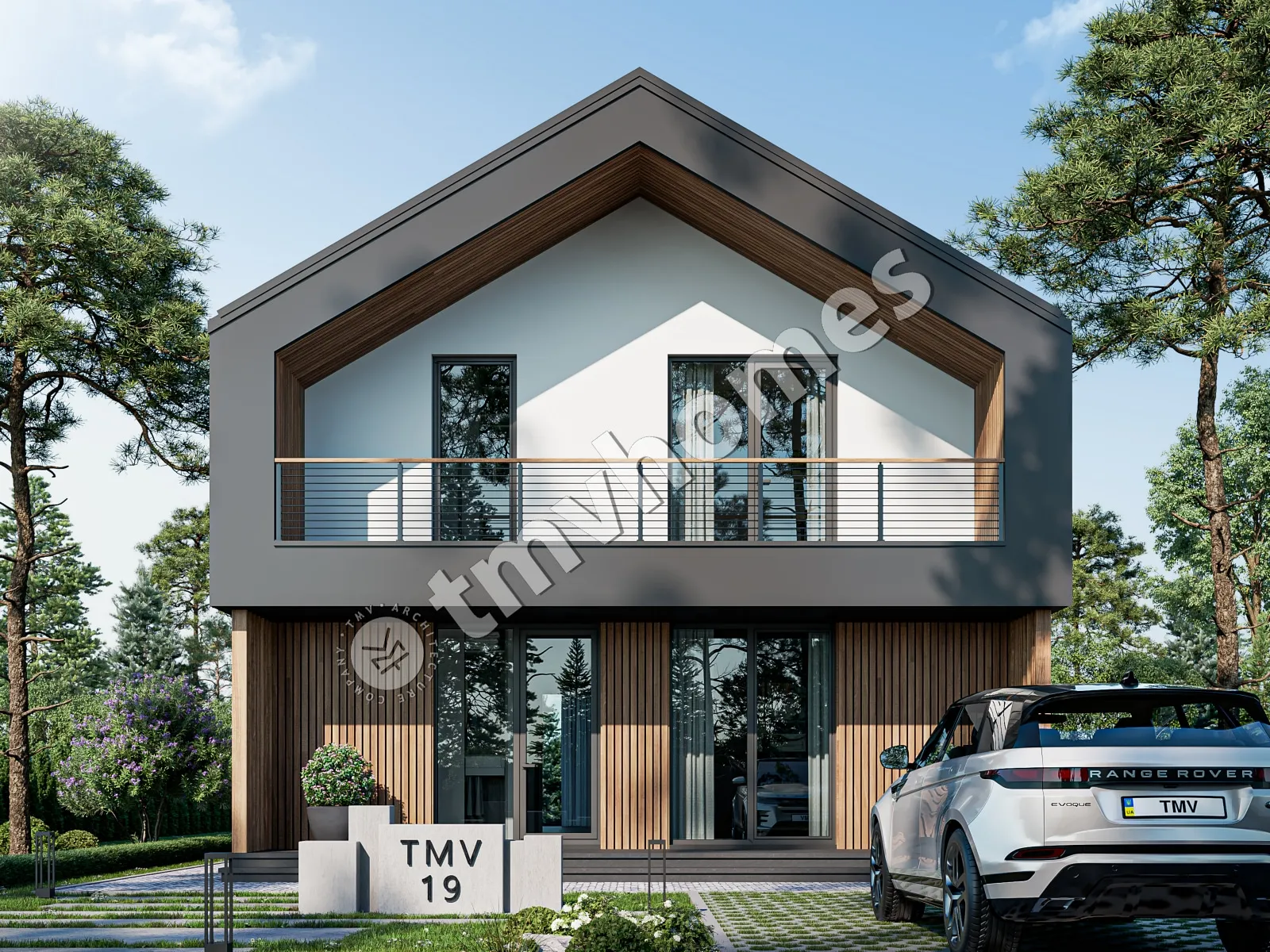 Namo projektas su mansarda 172 m²: 4 Miegamieji, 3 Vonios, Atvira virtuvė, be Garažo