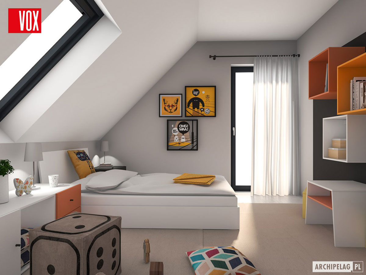 4-Bed, 1600 Sq Ft European Barnhouse Plan with Rear Porch