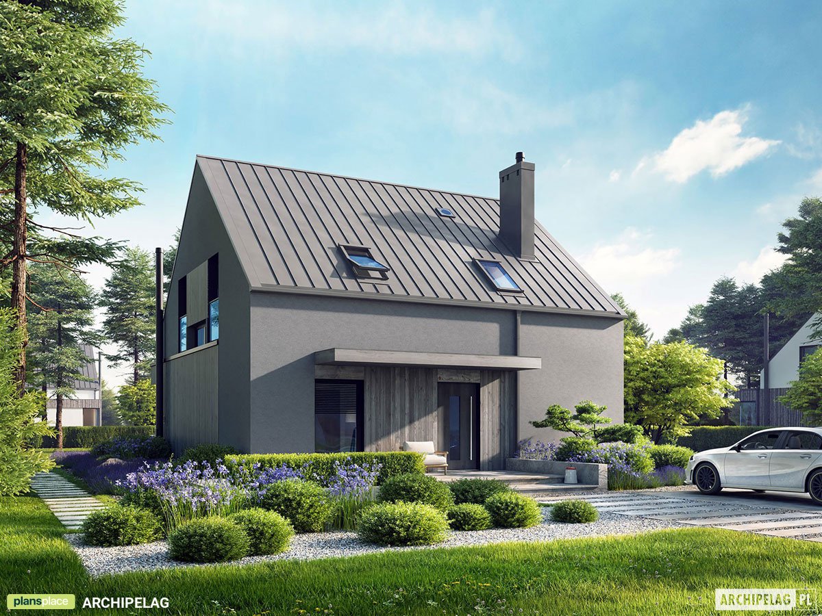 4-Bed, 1600 Sq Ft European Barnhouse Plan with Rear Porch