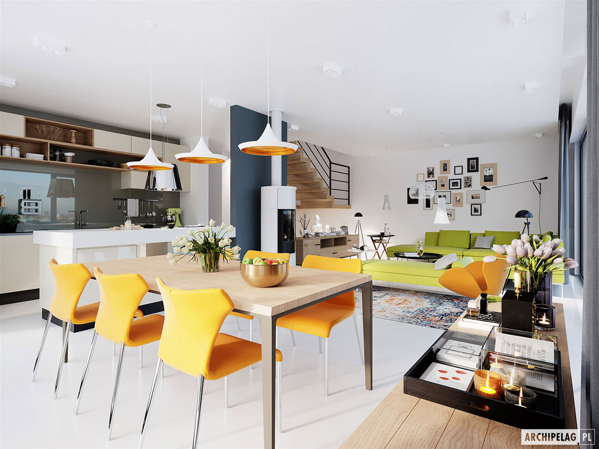 4-Bed, 2000 Sq Ft European Barndominium Plan with 2-Car Garage