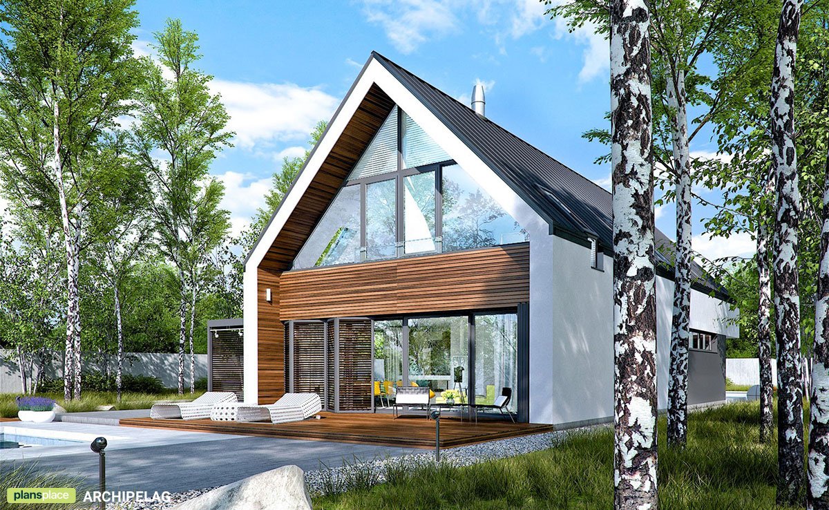 4-Bed, 2000 Sq Ft European Barndominium Plan with 2-Car Garage