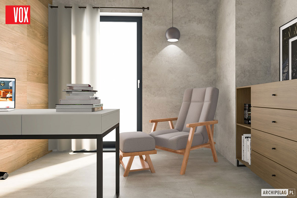 Single Floor Plan with Fireplace in Center of House and Garage