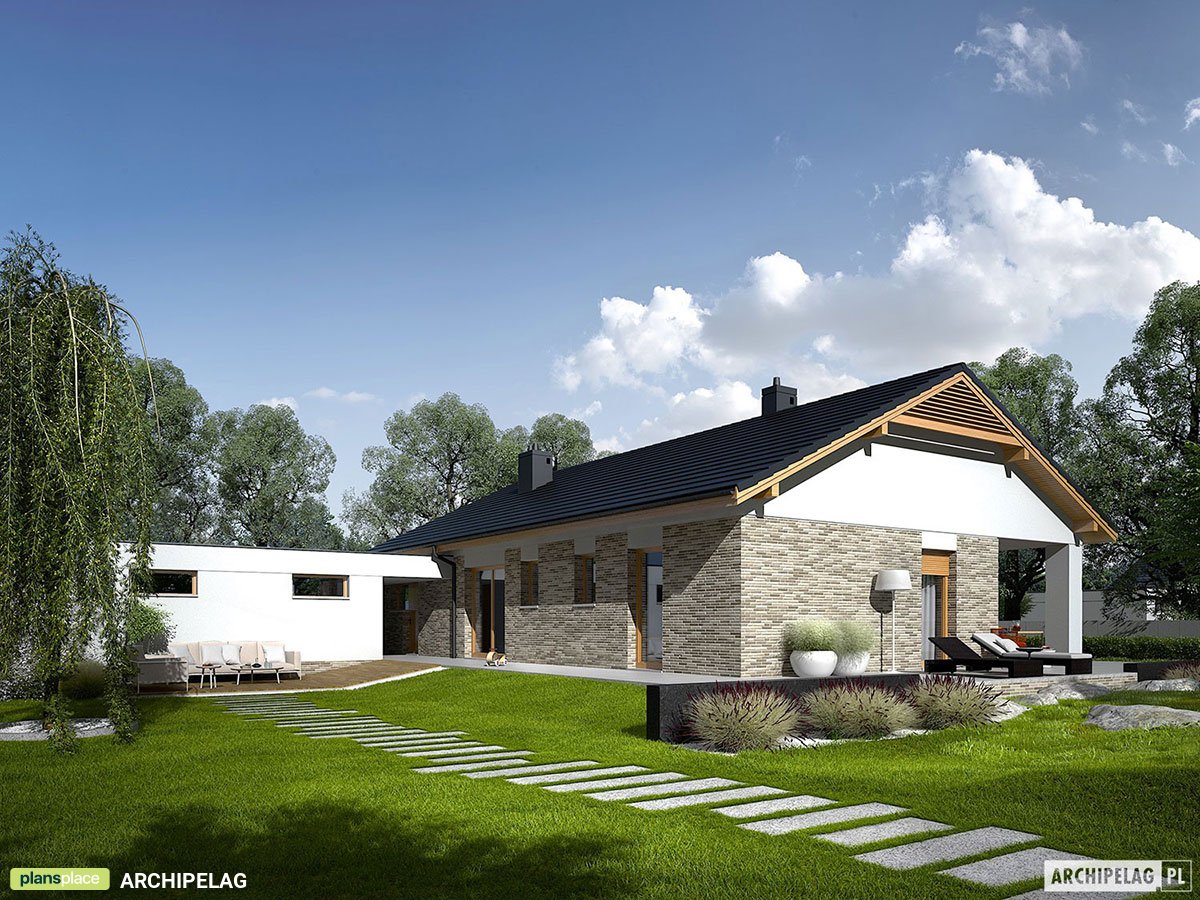 House Plan with Detached Garage and Fireplace in Master Bedroom