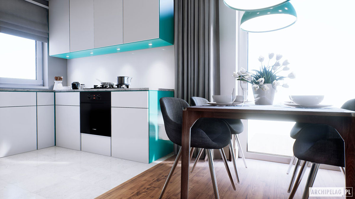 Small One Level European House Plan with 1-Car Garage