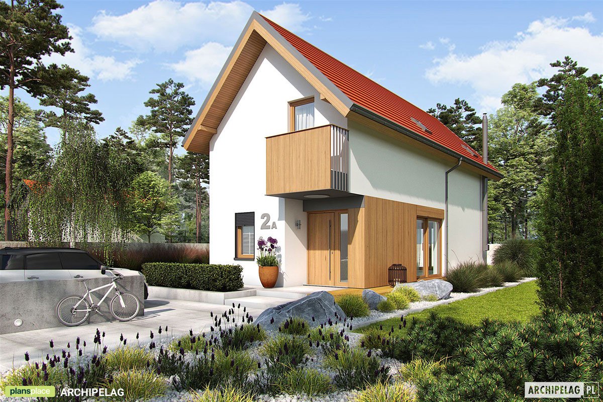 1000 Sq Ft Narrow Lot House Plan with Closed Floor Plan