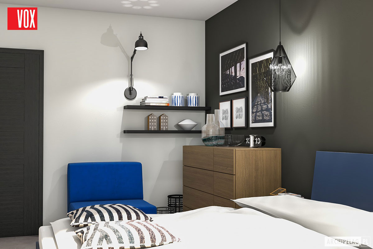 1300 Sq Ft Flat Roof House Plan with 1-Car Garage and 3 Beds