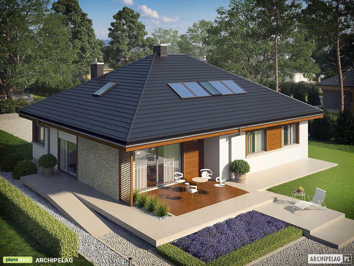 1300 Sq Ft House Plan with Optional Bonus Room and 3 Bedrooms