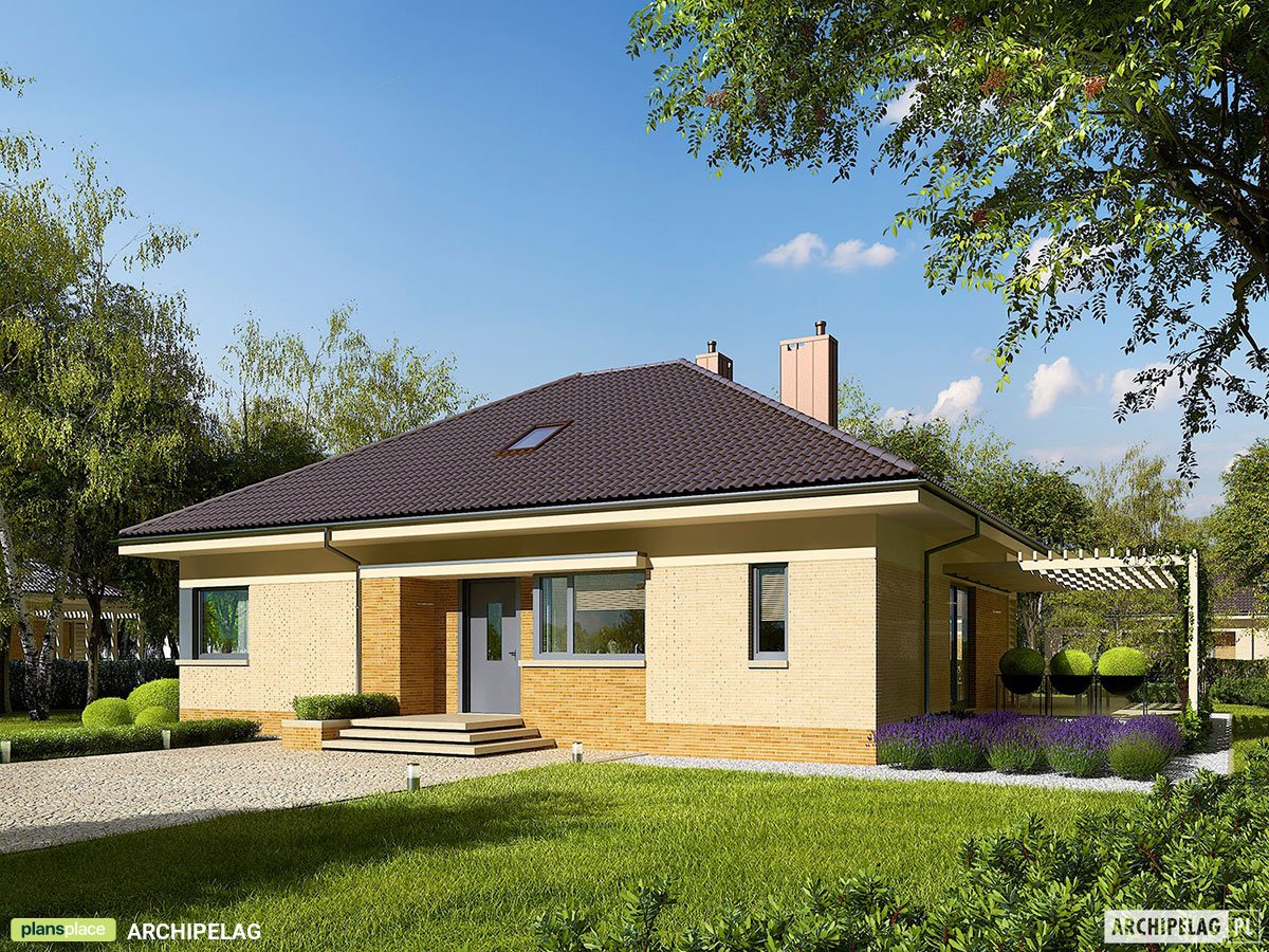 One Story House Plan with Optional Bonus Room and 3 Bedrooms