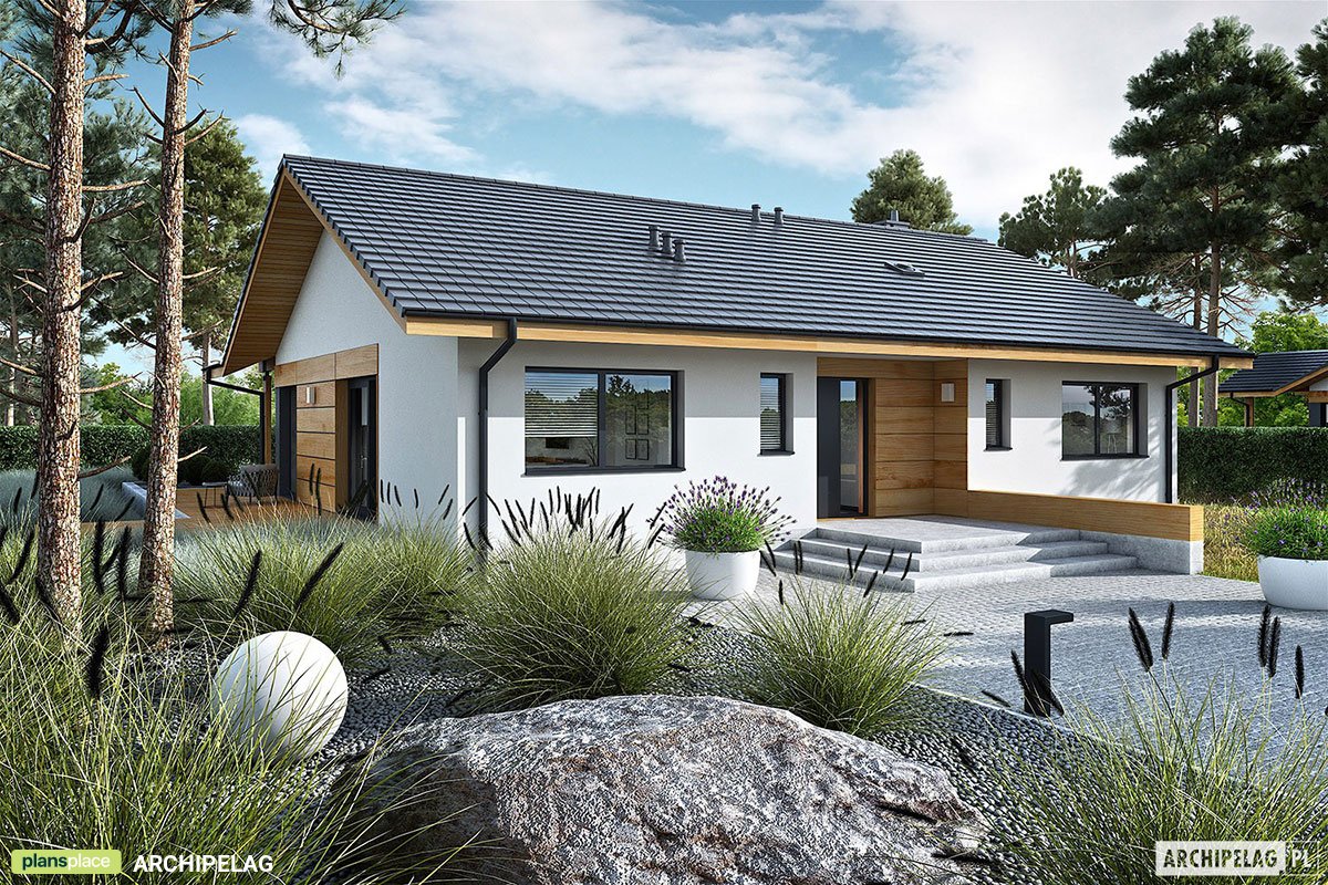 House Plan with Laundry, Open Floor Plan and Outdoor Fireplace