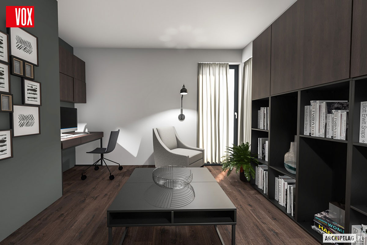 Dviejų aukštų namo projektas 133 m²: 3 Miegamieji, 3 Vonios, Atvira virtuvė, be Garažo