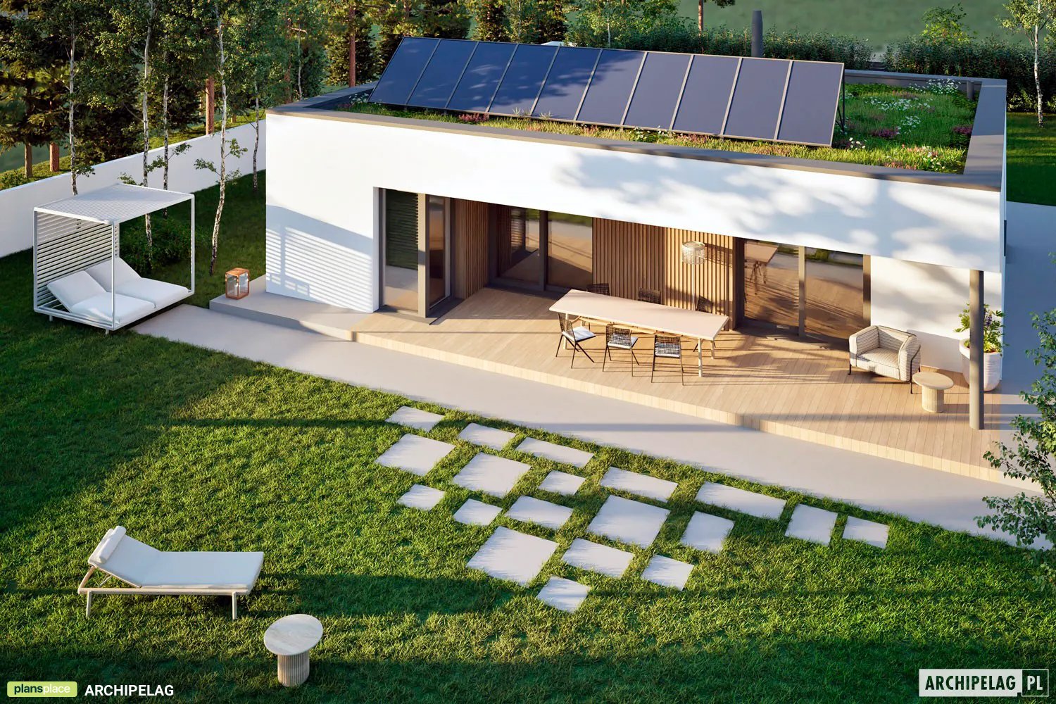 House Plan: 1054 sq ft, 1 Story, 3 Beds, 1.5 Baths, Open Floor Plan ()