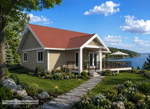 Pagrindiniai vaizdai 4 – Vieno aukšto namo projektas 91 m², 2 Miegamieji — 94922R