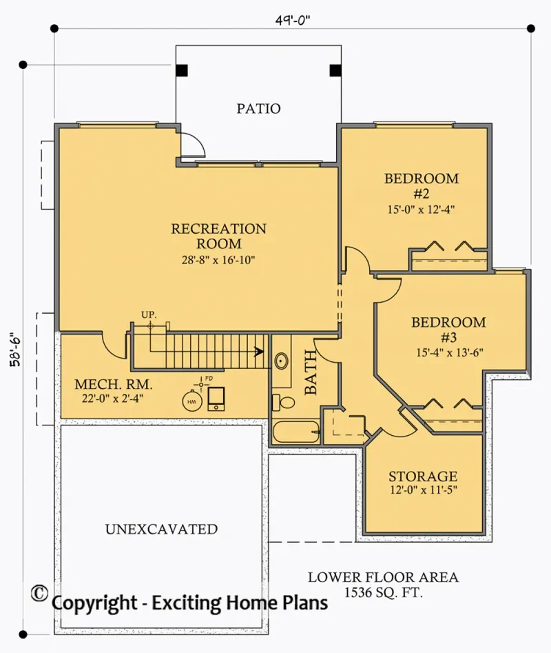 Rūsys 5 – Vieno aukšto namo projektas 300 m², 3 Miegamieji — 71440R