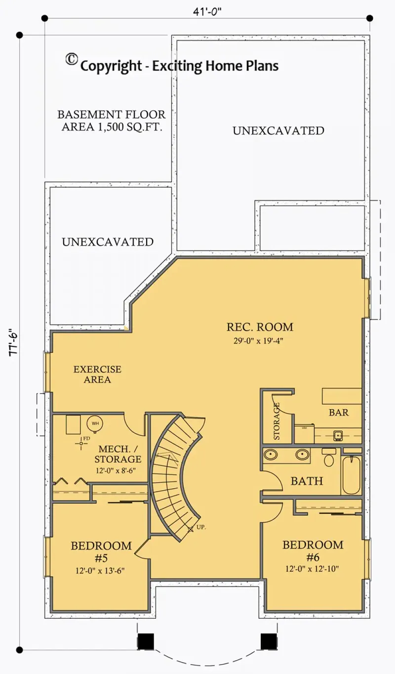 Rūsys 6 – Dviejų aukštų namo projektas 519 m², 6 Miegamieji — 37591R
