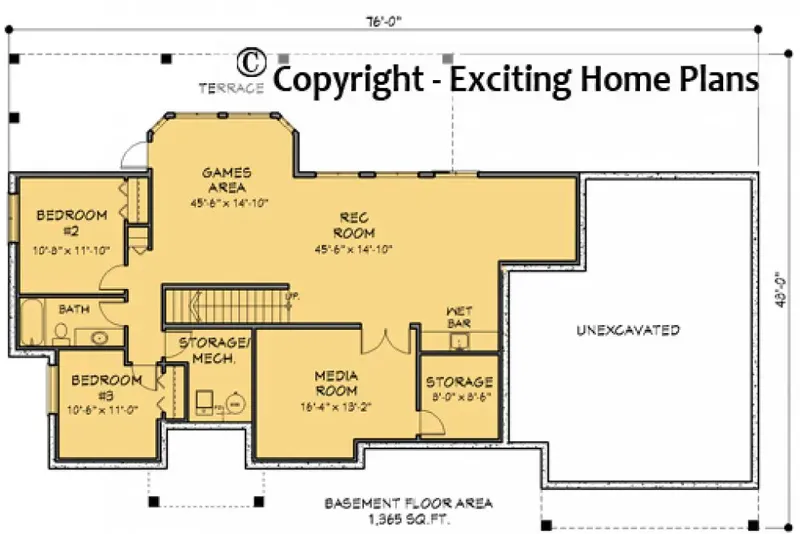 Rūsys 7 – Vieno aukšto namo projektas 345 m², 3 Miegamieji — 89324R