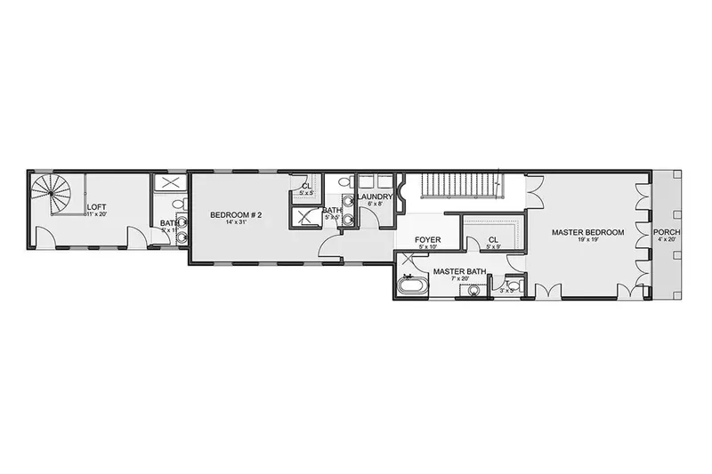 Antras Aukštas 8 – Trijų aukštų namo projektas 414 m², 5 Miegamieji — 87310R