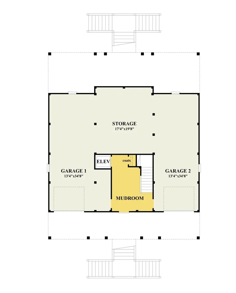 Rūsys 5 – Trijų aukštų namo projektas 362 m², 3 Miegamieji — 35553R
